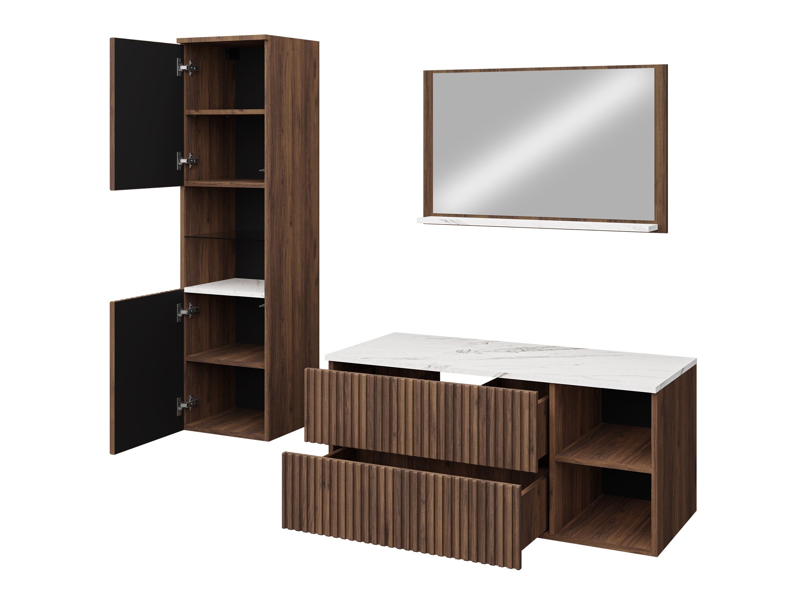 Bathroom set Nauta I (Cashmere + Cremona oak)