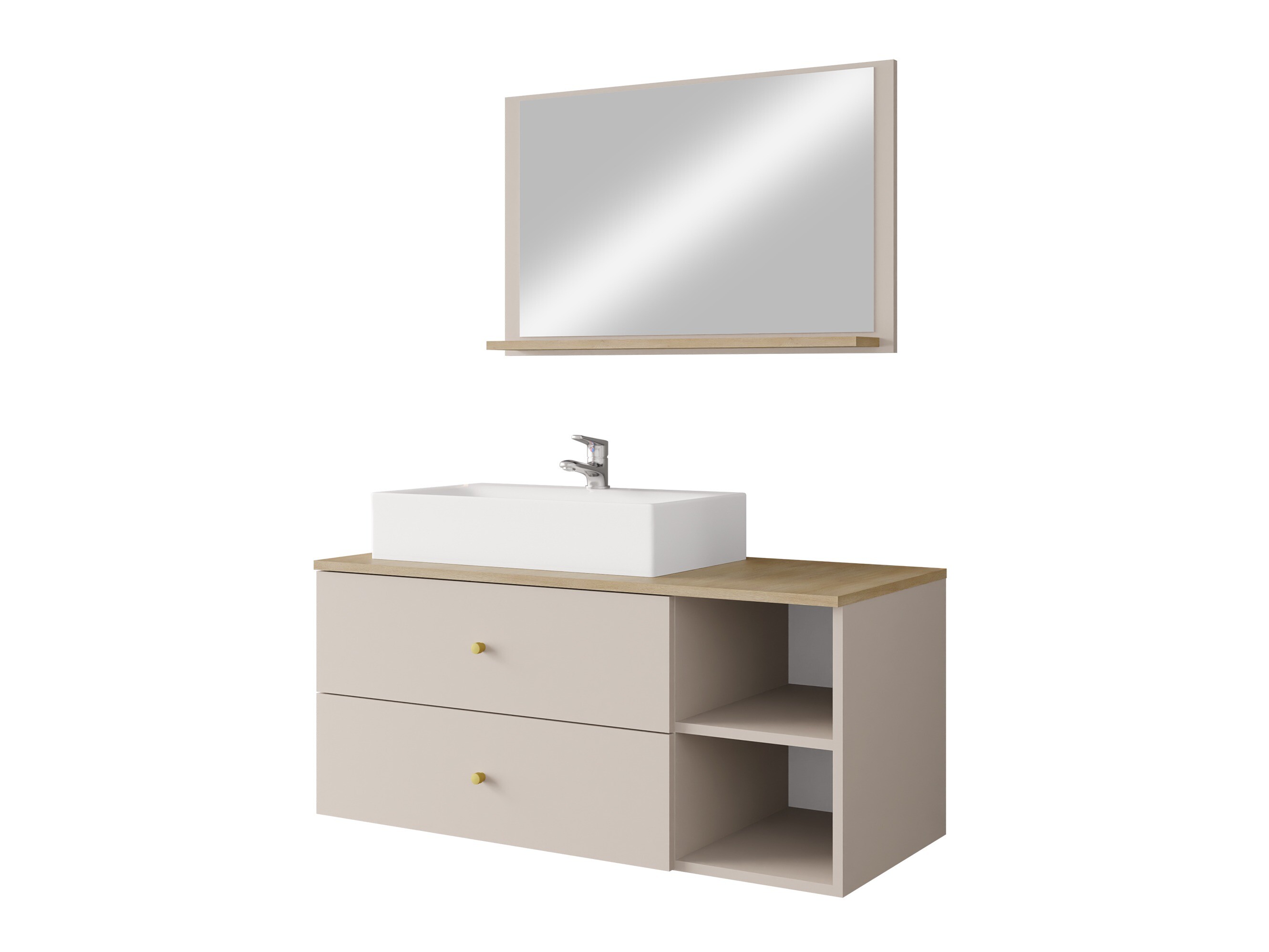 Bathroom set Salus I (Cashmere + Cremona oak)
