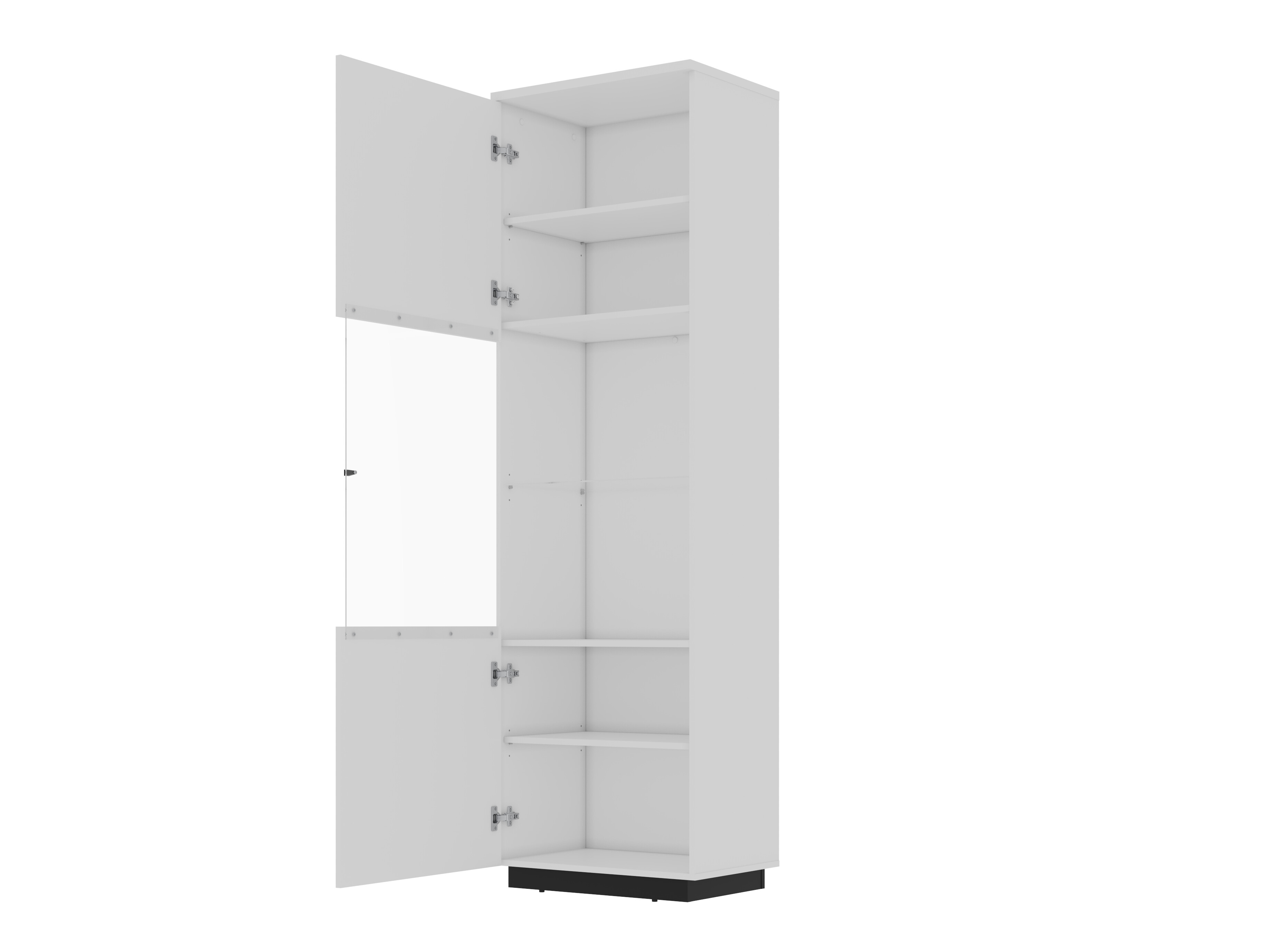 Bookcase Talevaro 101 (White + Glossy white)