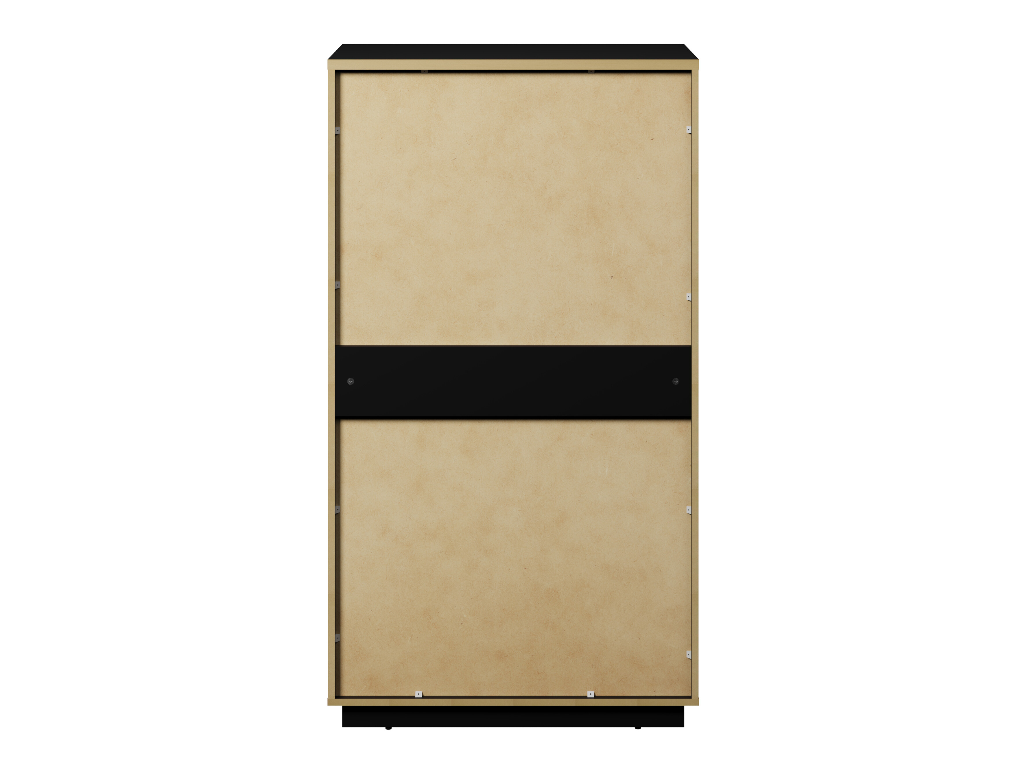 Bookcase Talevaro 104 (Black + Glossy black)