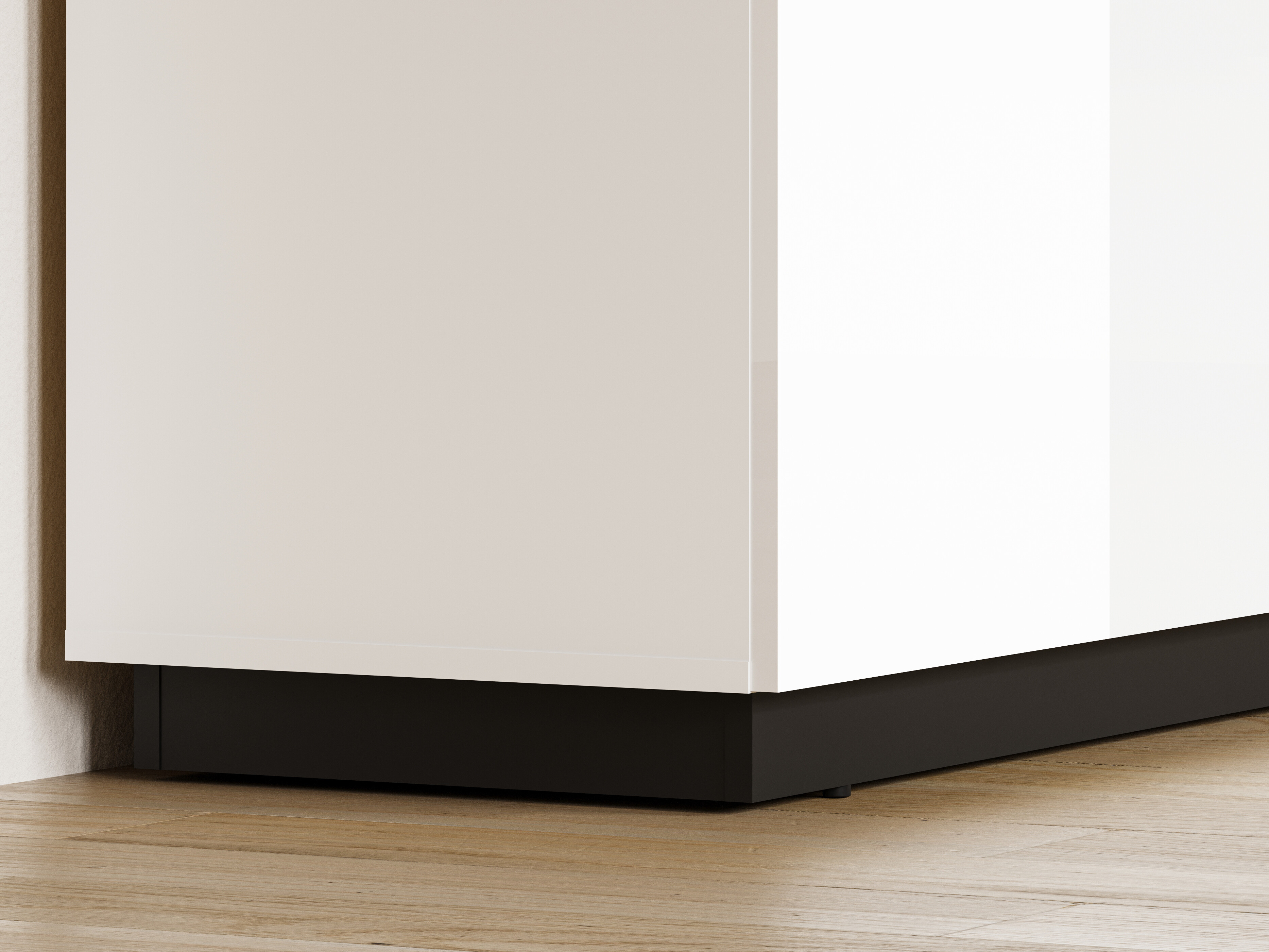 Bookcase Talevaro 104 (White + Glossy white)
