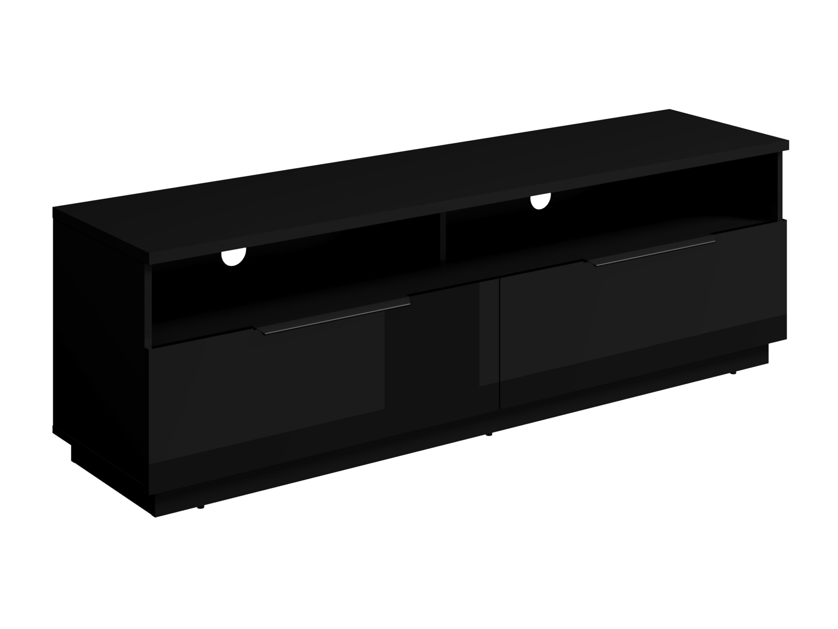 TV stand Talevaro 103 (Black + Glossy black)
