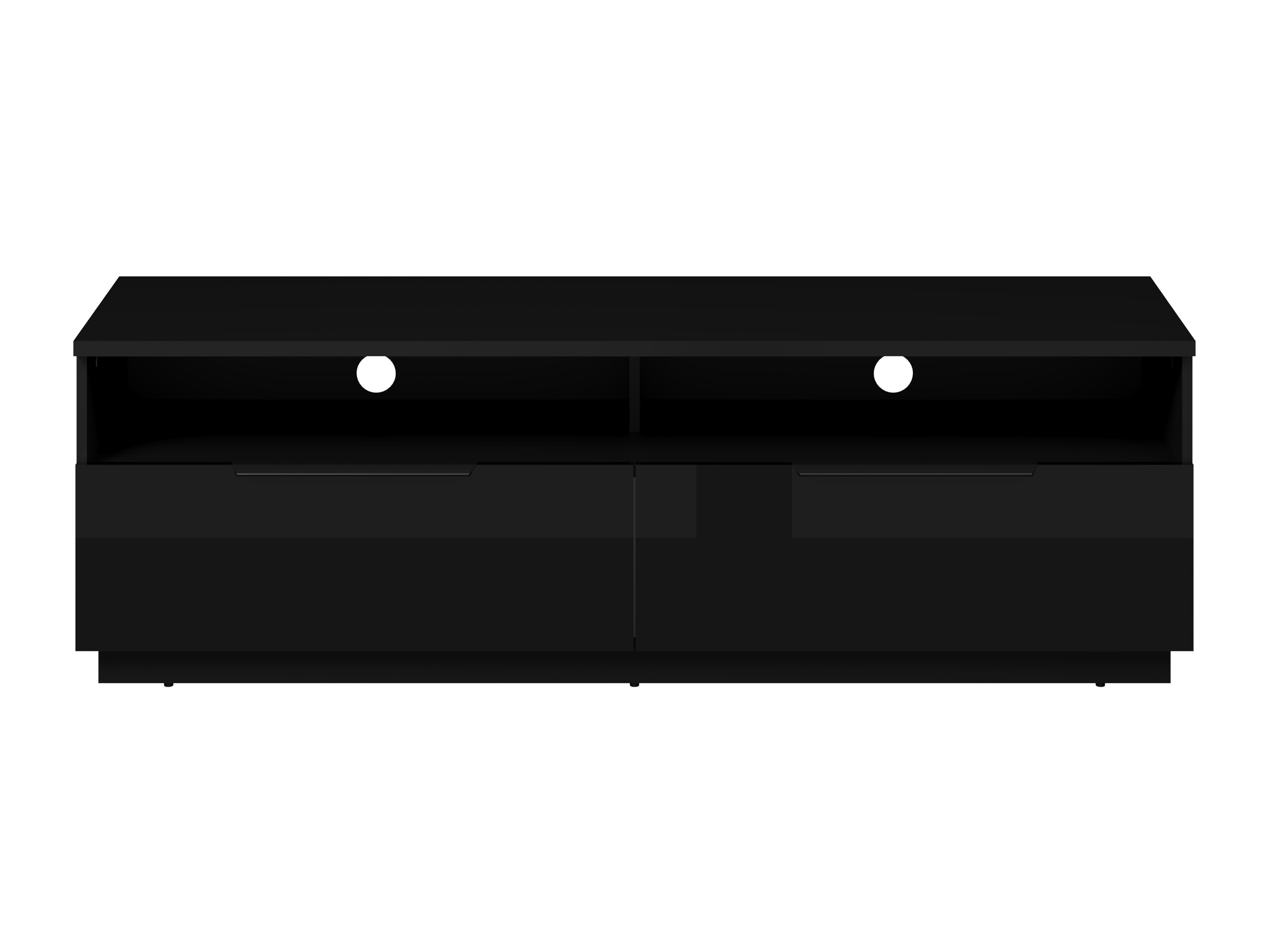 TV stand Talevaro 103 (Black + Glossy black)
