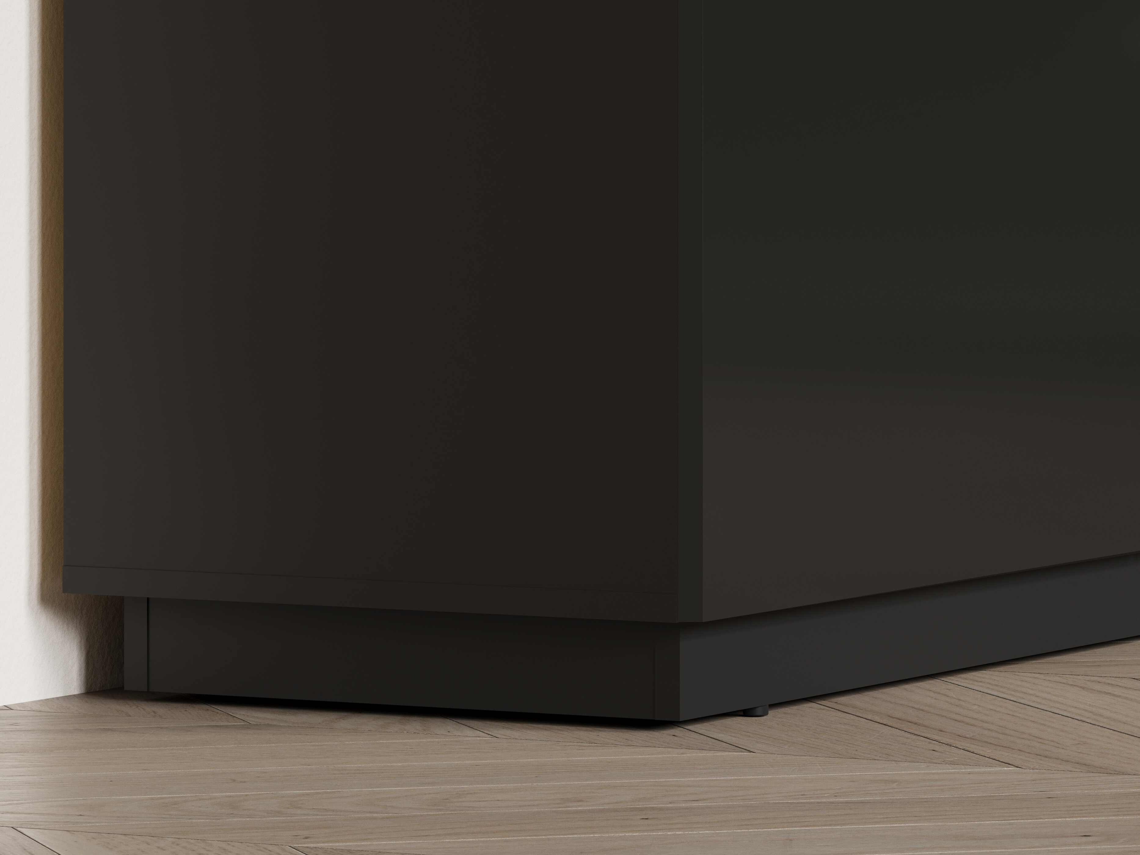 TV stand Talevaro 103 (Black + Glossy black)