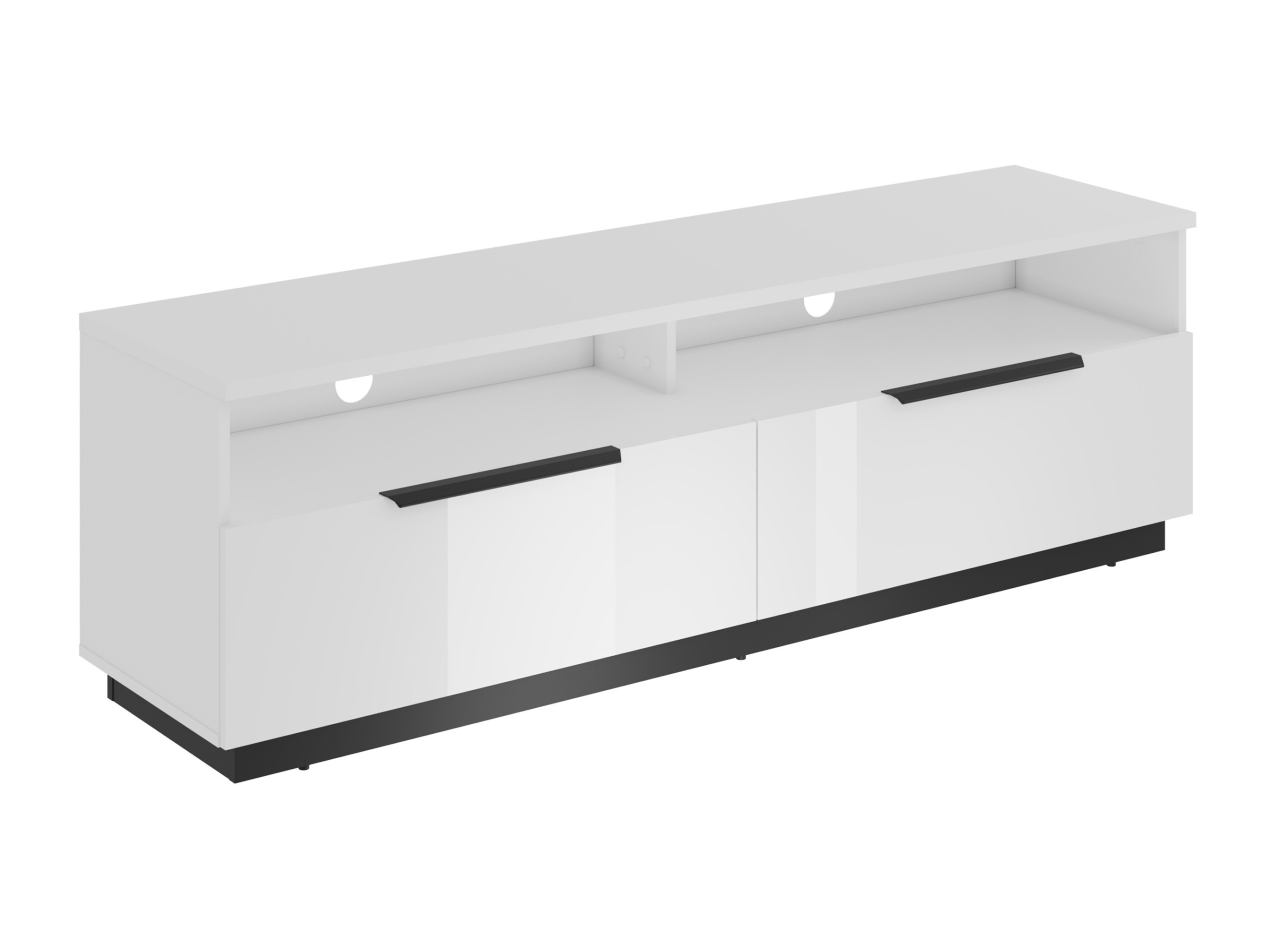 TV stand Talevaro 103 (White + Glossy white)