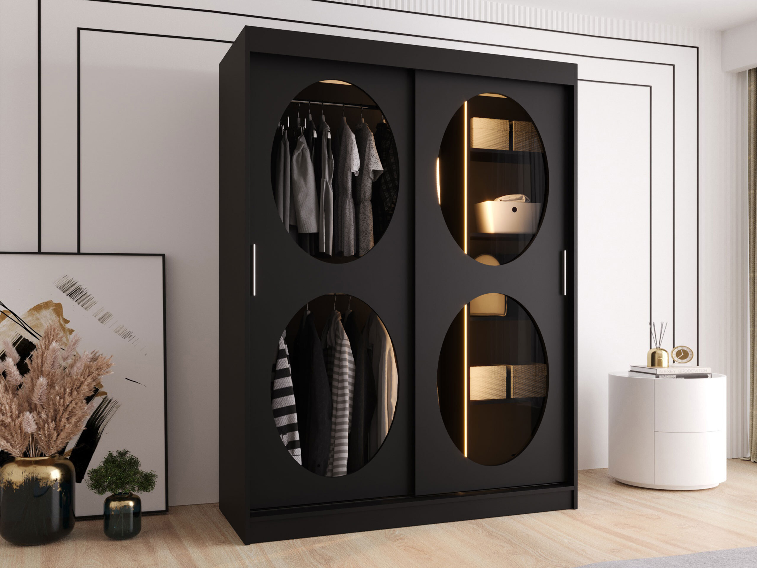 Wardrobe Hartford 527 (Black)