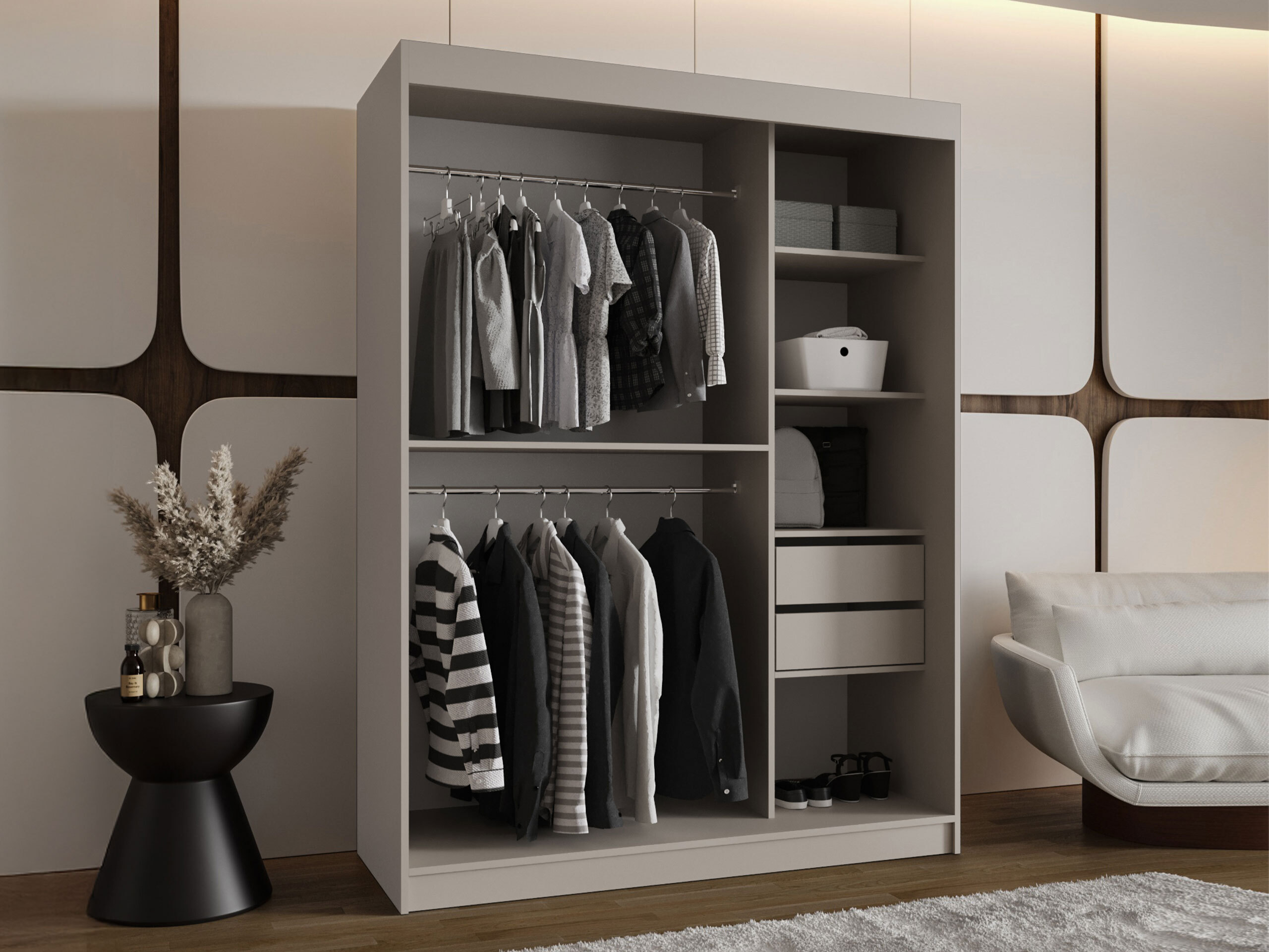 Wardrobe Hartford 527 (Black)