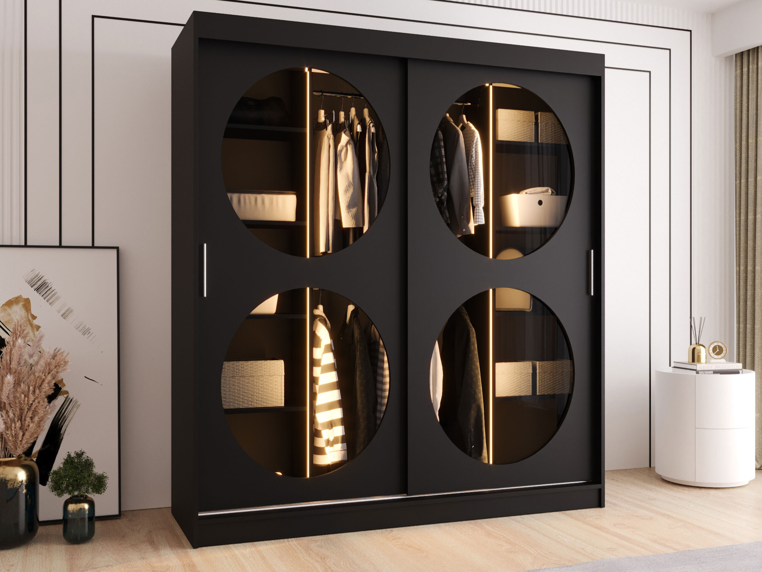 Wardrobe Hartford 529 (Black)
