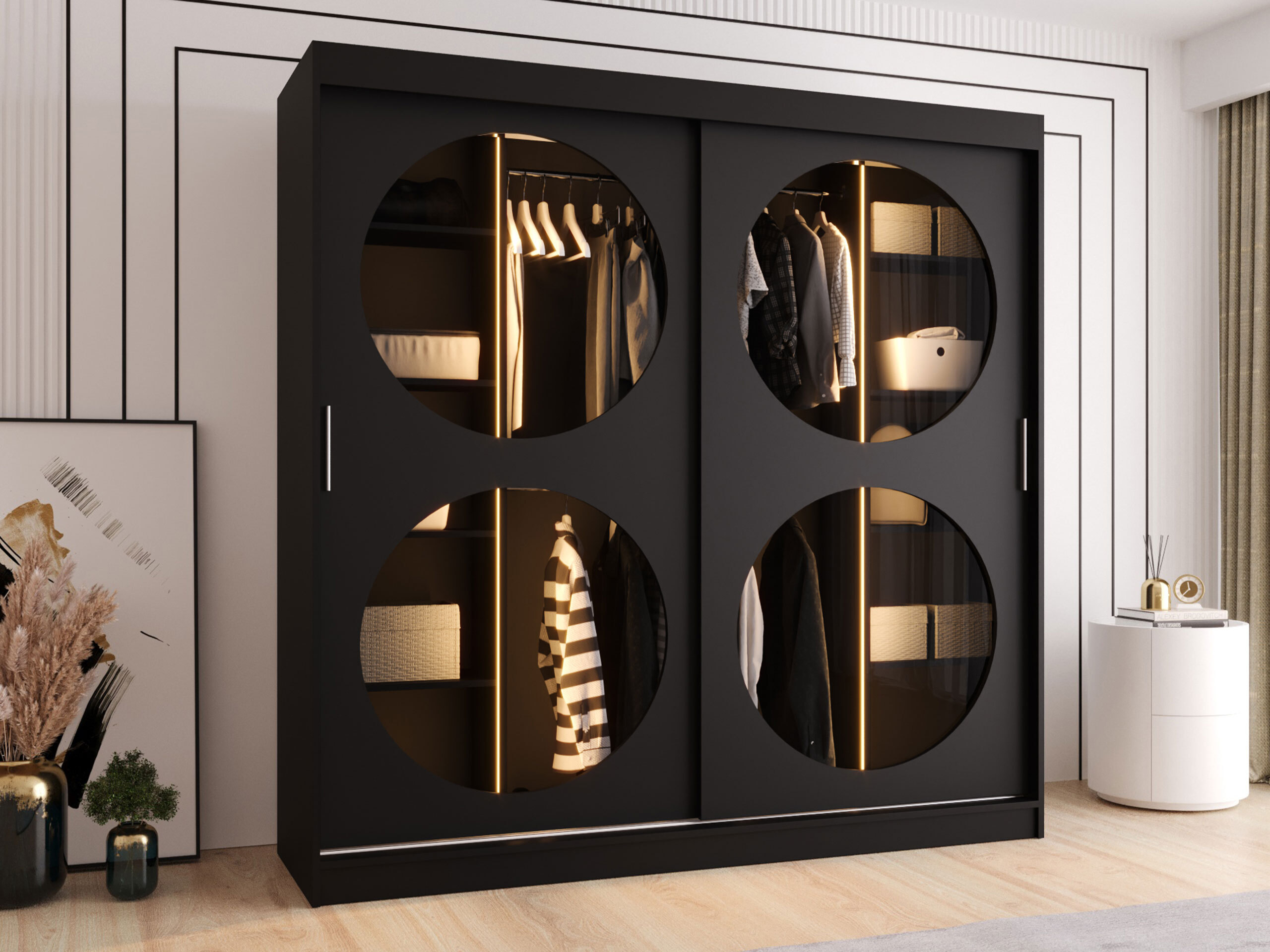 Wardrobe Hartford 531 (Black)