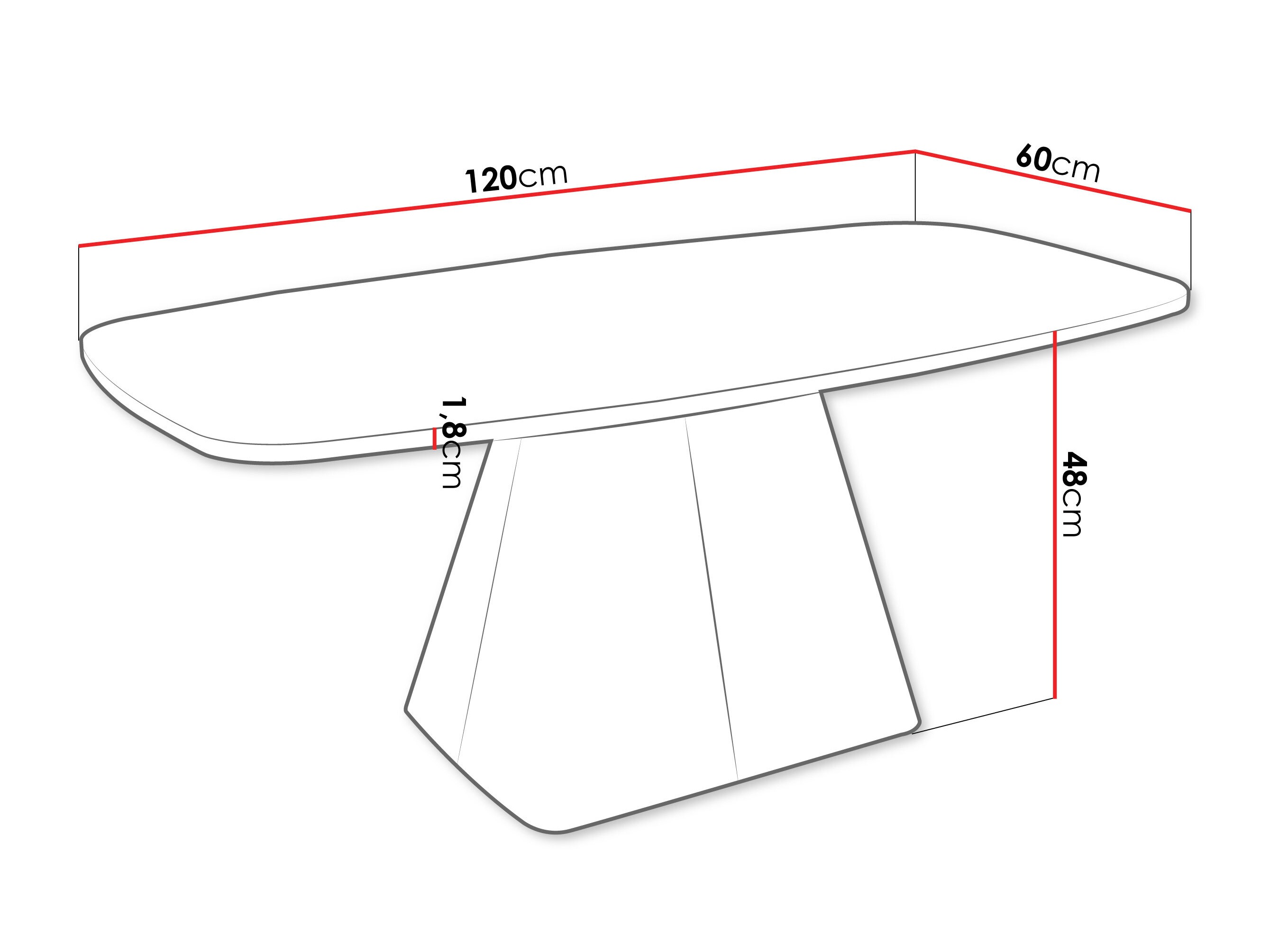 Coffee table Oswego 158 (Cashmere + Black)