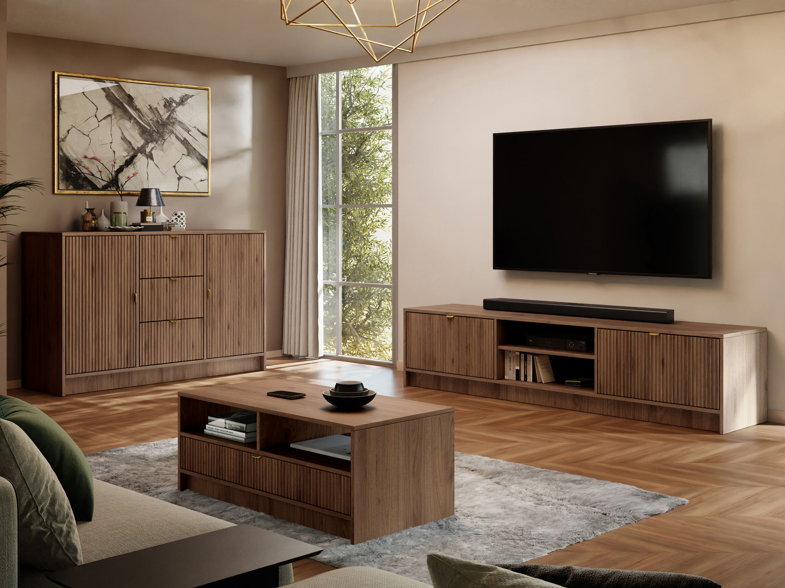 Coffee table Comfivo Papilio (Walnut)