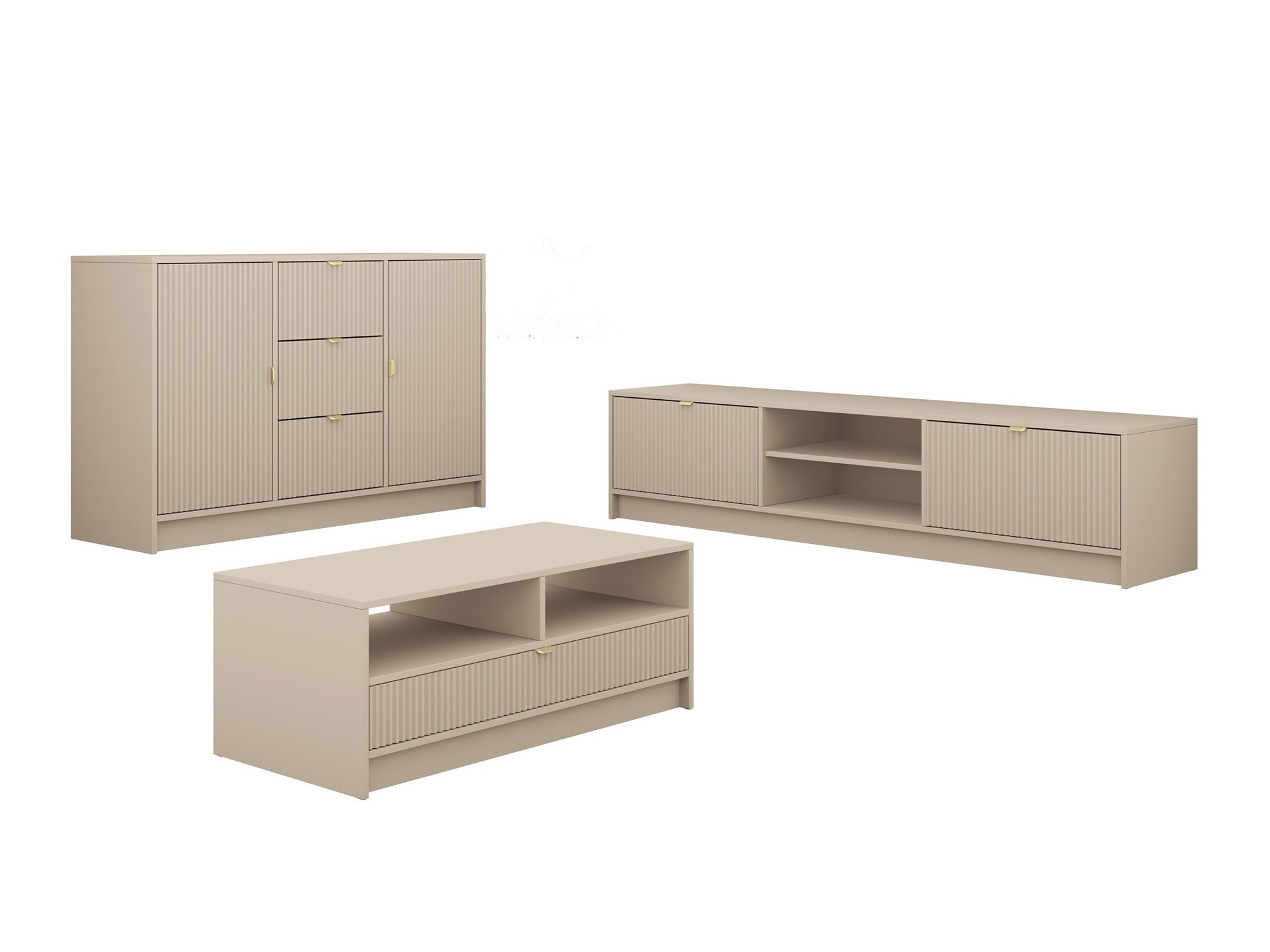 Living room set Comfivo Papilio I (Beige)