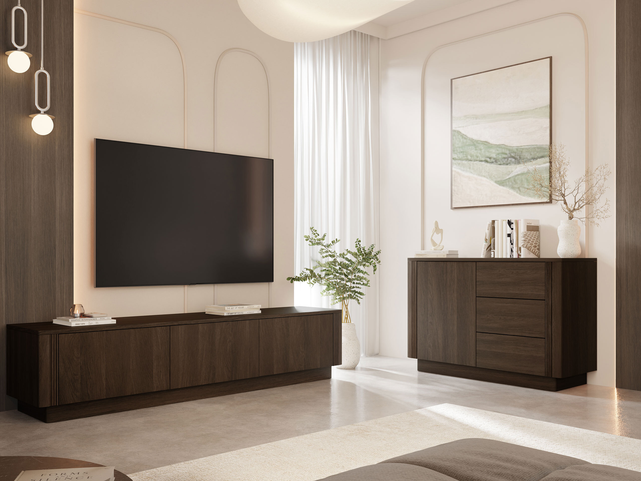 Chest of drawers Comfivo Arbal (Dark oak)