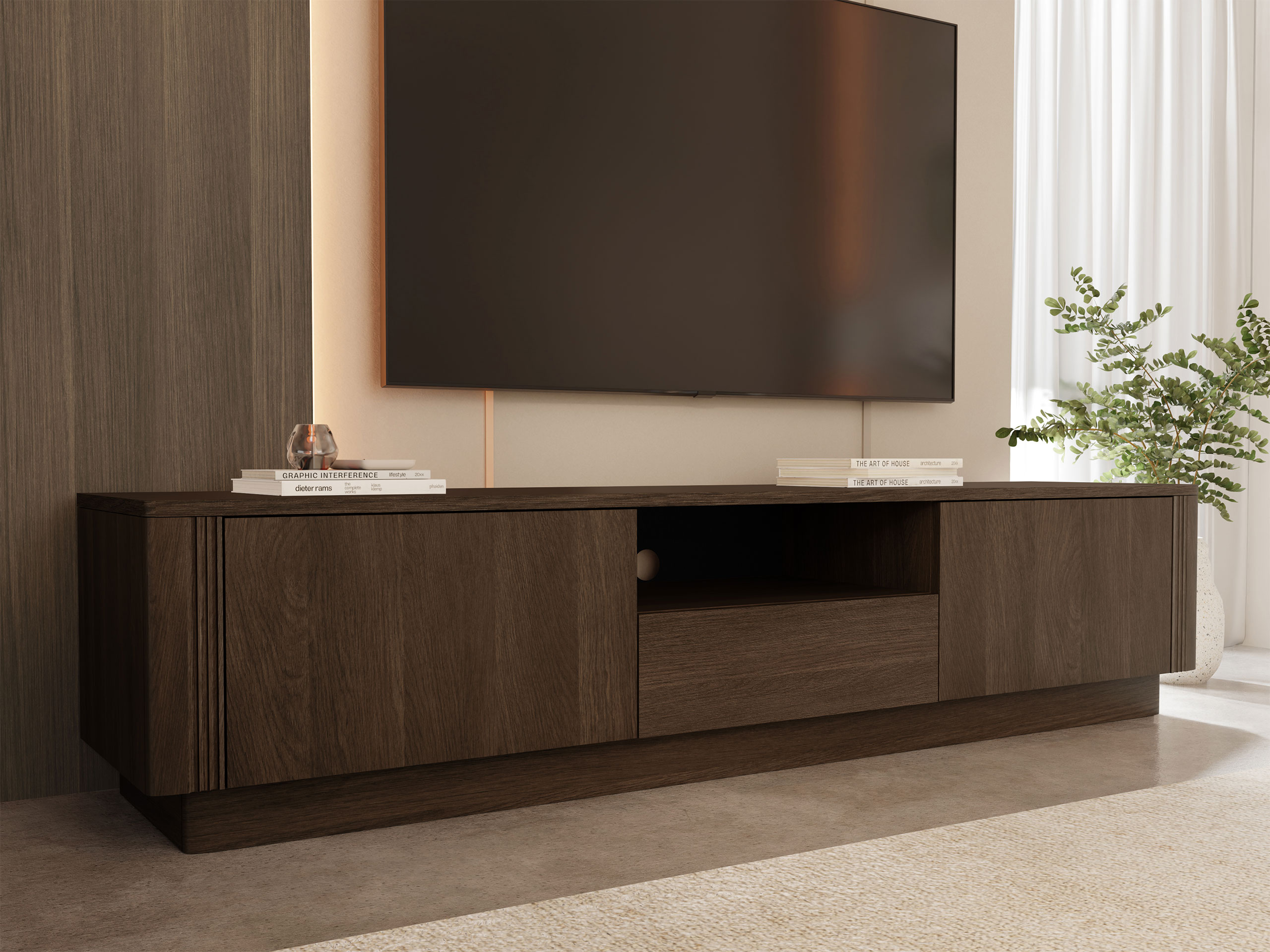 TV stand Comfivo Arbal (Dark oak)
