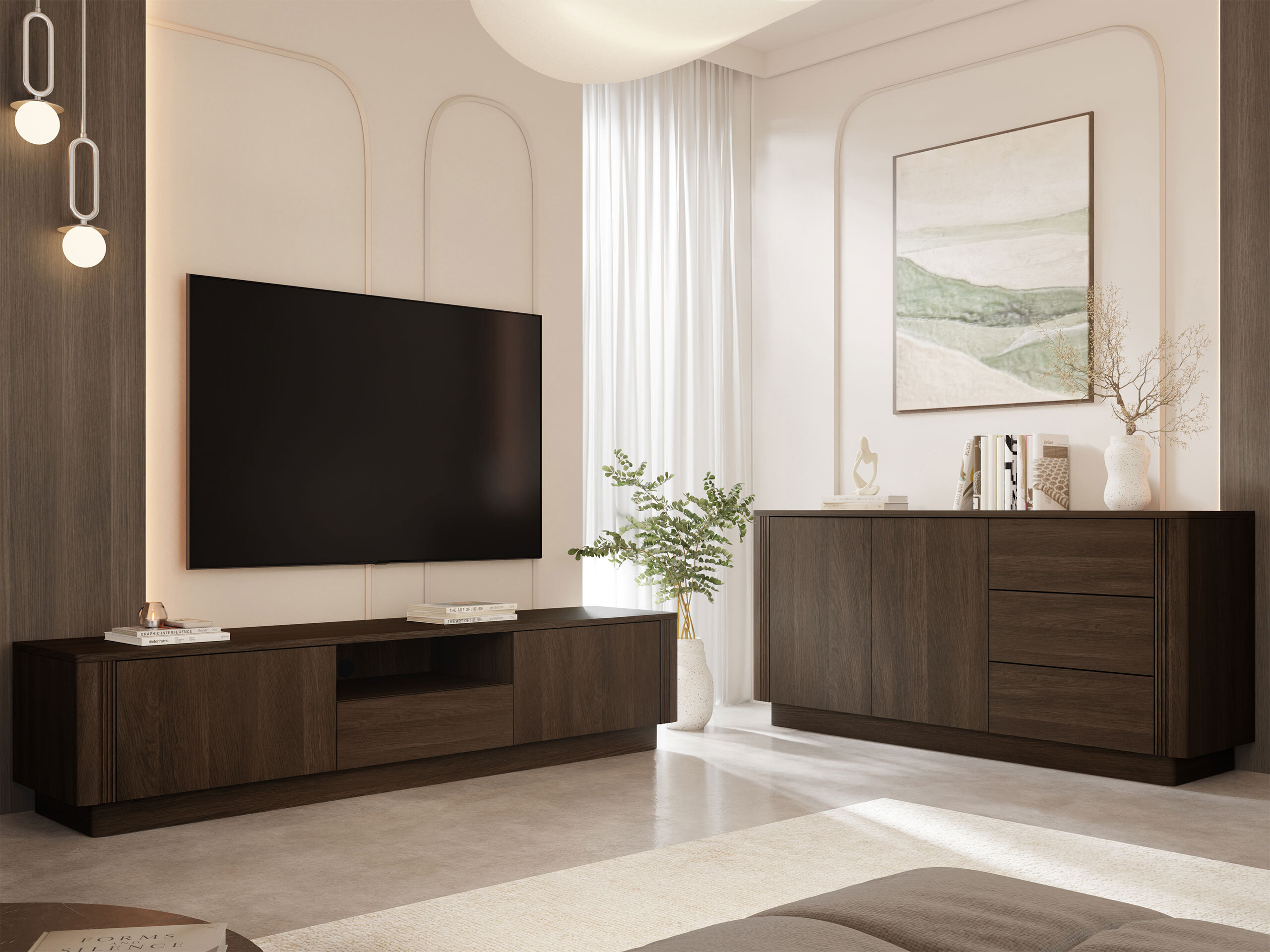 TV stand Comfivo Arbal (Dark oak)