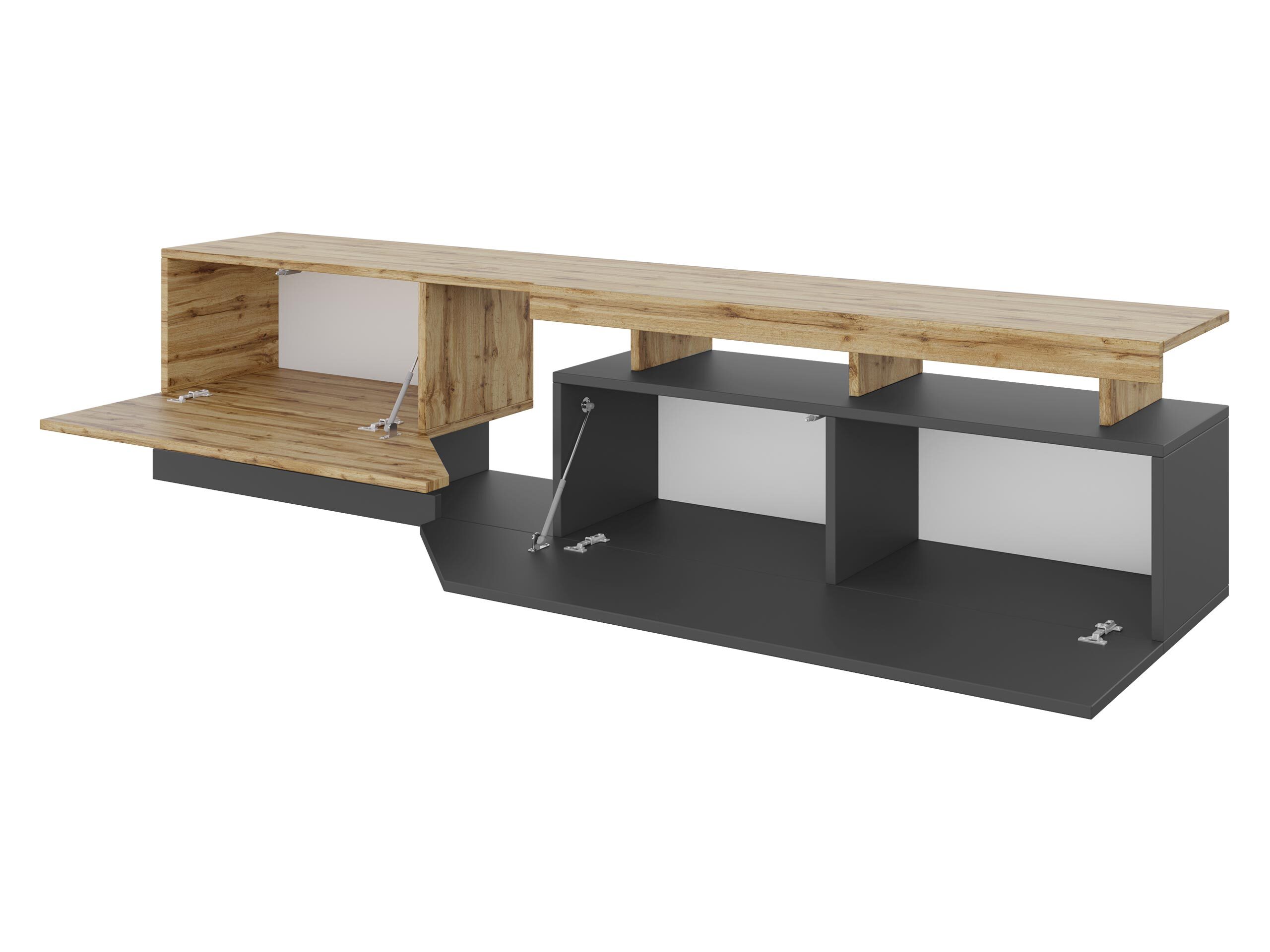 TV stand Comfivo Daldune I (Walnut + Black)