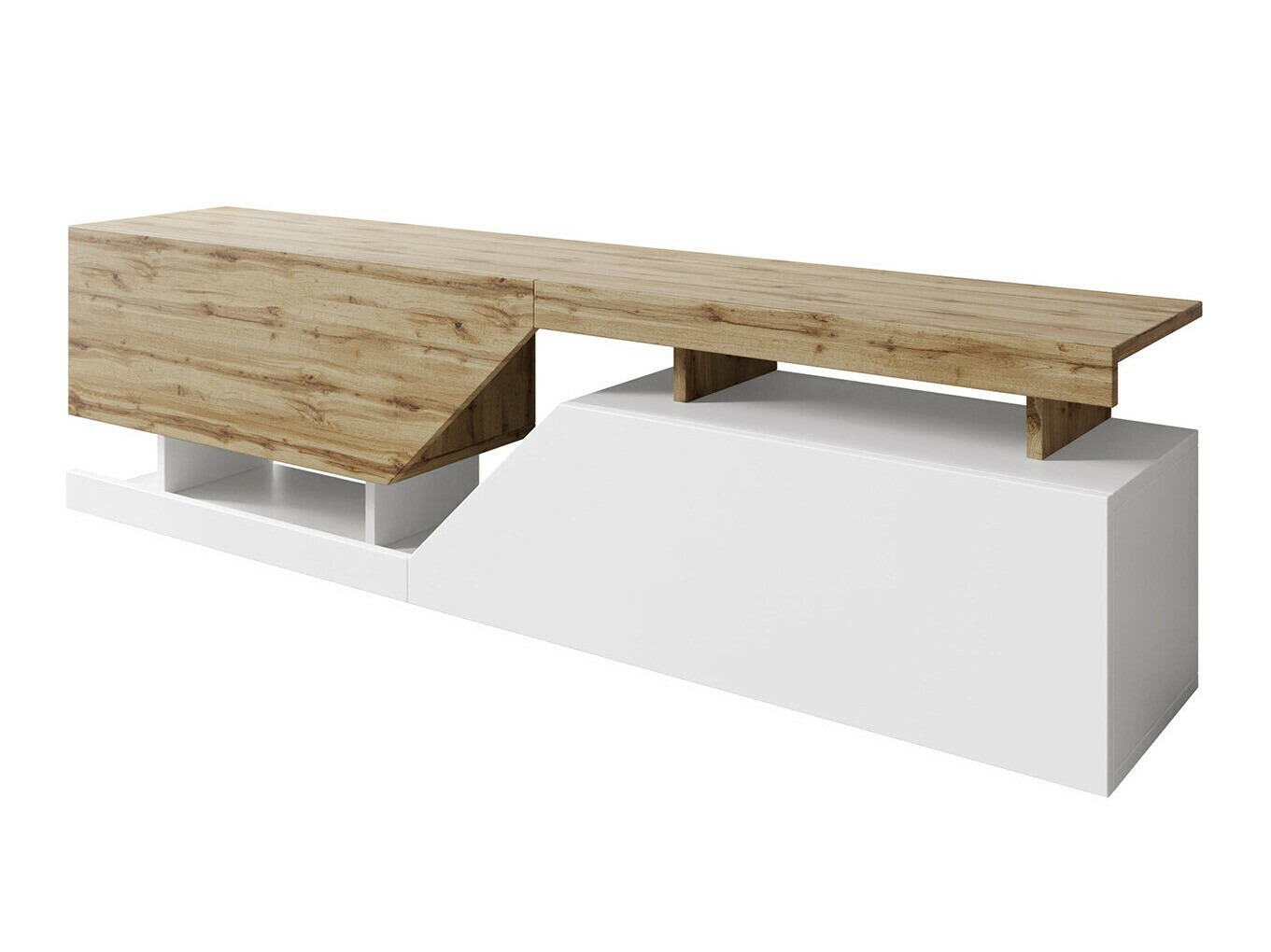 TV stand Comfivo Daldune (Wotan Oak + White)